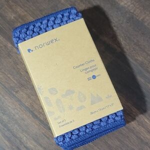 Norwex Deep Blue Counter Cloth Trio